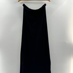 A New Day Strapless Ribbed Black Maxi Dress Size Medium